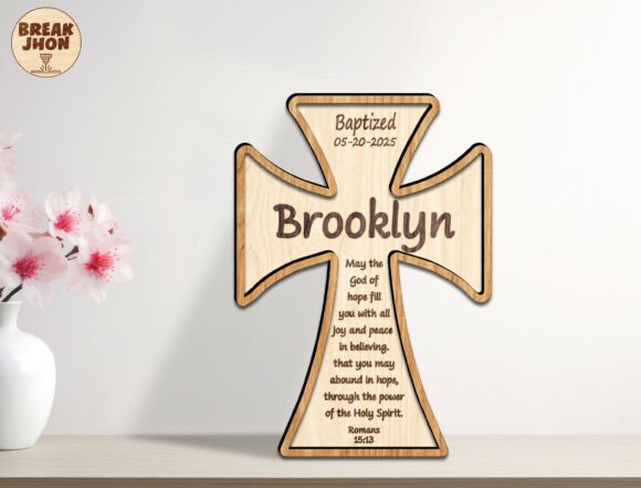 3D Christian Standing Cross Cut Svg Laser Cutting