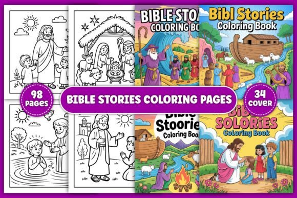 Bible Stories Coloring Pages Graphics