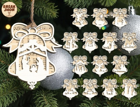 Christian Christmas Ornament Laser Cut for Winter Amp Crafting