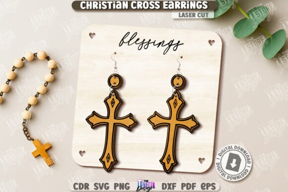 Christian Cross Earrings: Laser Cut Design Review