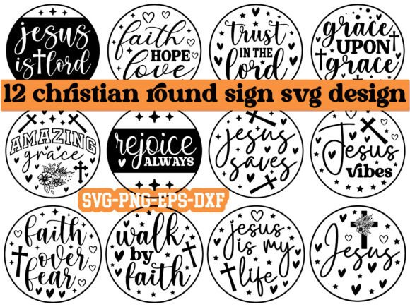 Christian Round Sign SVG Design Bundle: Graphics & Crafts Review