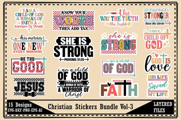 Christian Stickers Bundle Vol-3: Graphics & Crafts Review