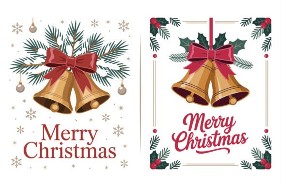 Christmas Bell Vector Art Graphic Design