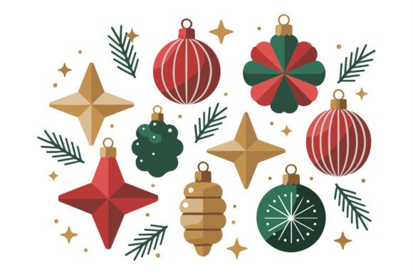 Christmas Decoration Ornaments Clipart Graphics