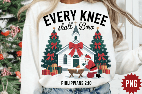 Every Knee Shall Bow PNG, Nativity Scene