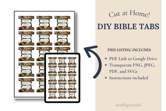 Fisherman Bible Tabs for Real Embroidery Projects