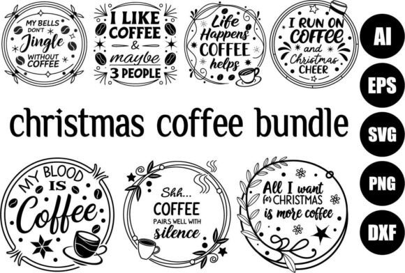 Funny Coffee Christmas SVG Graphics & Illustrations Review