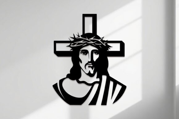 Laser Cut Jesus Cross Sign SVG for Digital Sellers