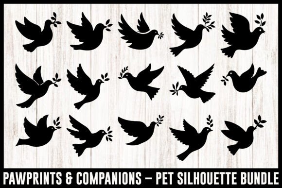 Peace Doves Silhouette Vector Bundle: A Designer's Review