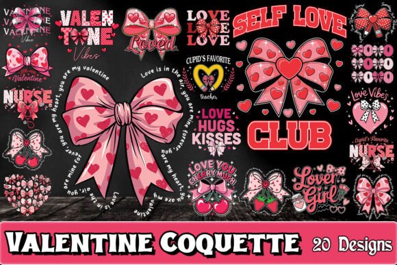Valentine Bow SVG Bundle